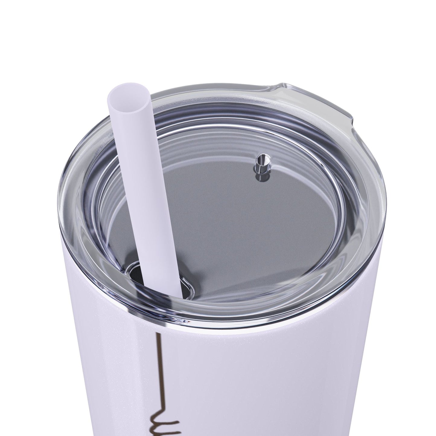Boho Hippie Mugs for Free Spirits Skinny Tumbler with Straw, 20oz - Metamorphosis Creations