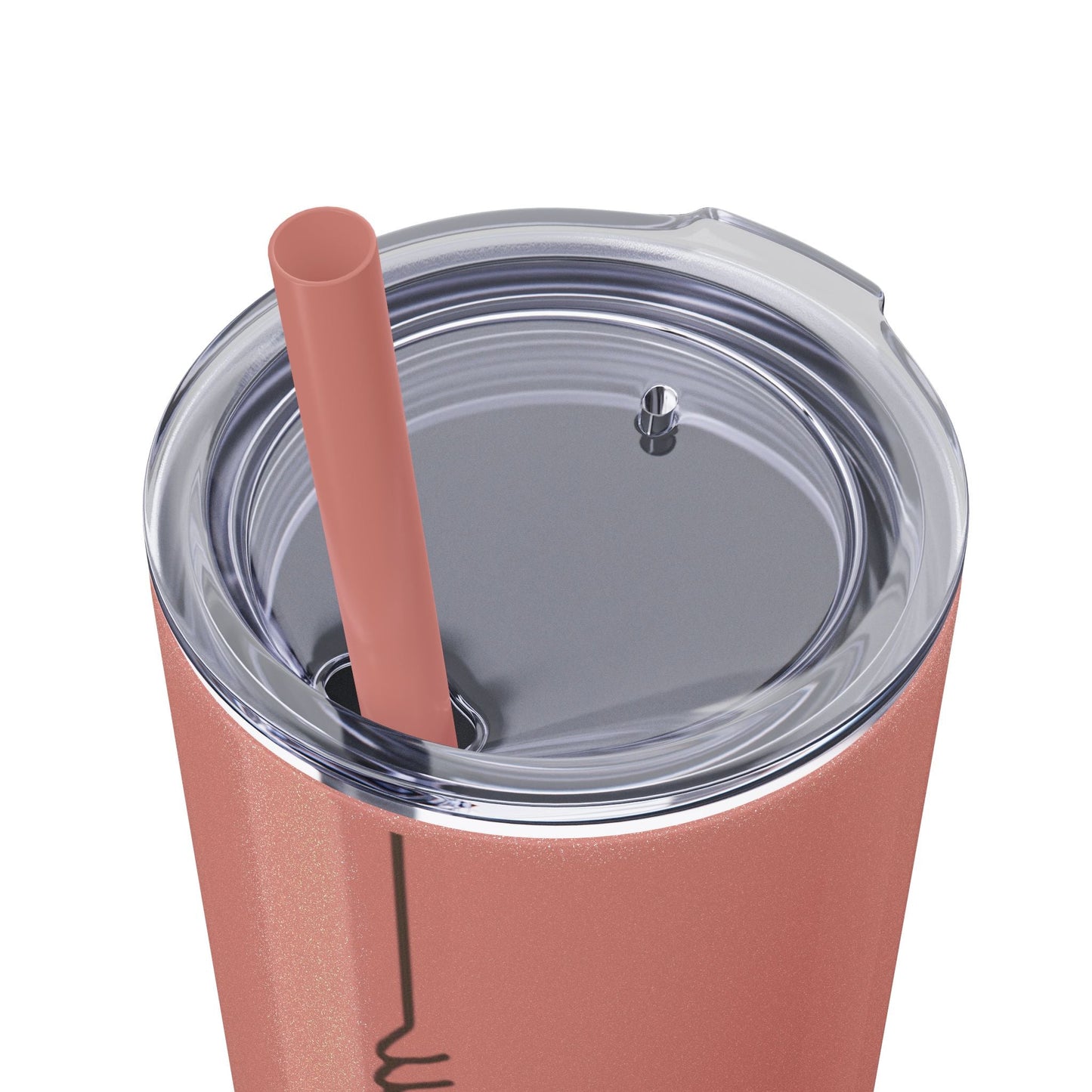 Boho Hippie Mugs for Free Spirits Skinny Tumbler with Straw, 20oz - Metamorphosis Creations
