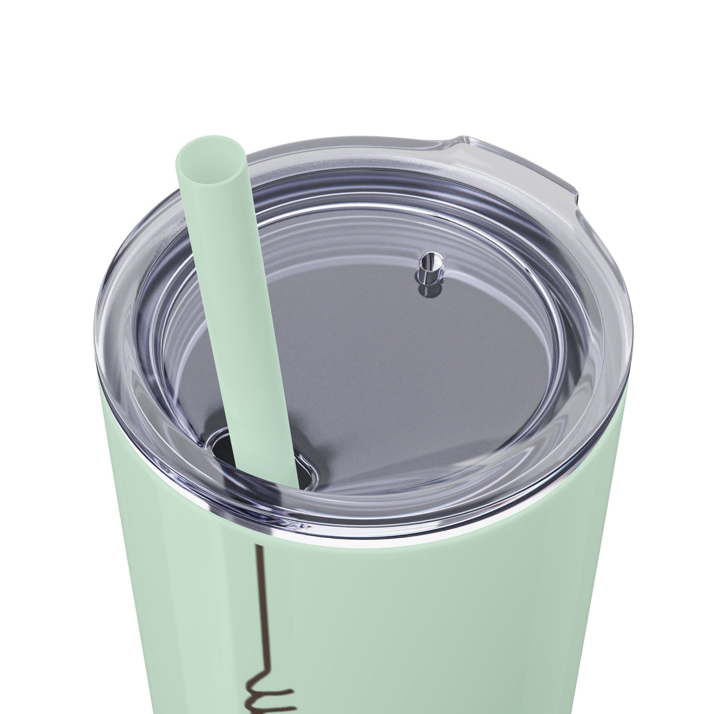 Boho Hippie Mugs for Free Spirits Skinny Tumbler with Straw, 20oz - Metamorphosis Creations