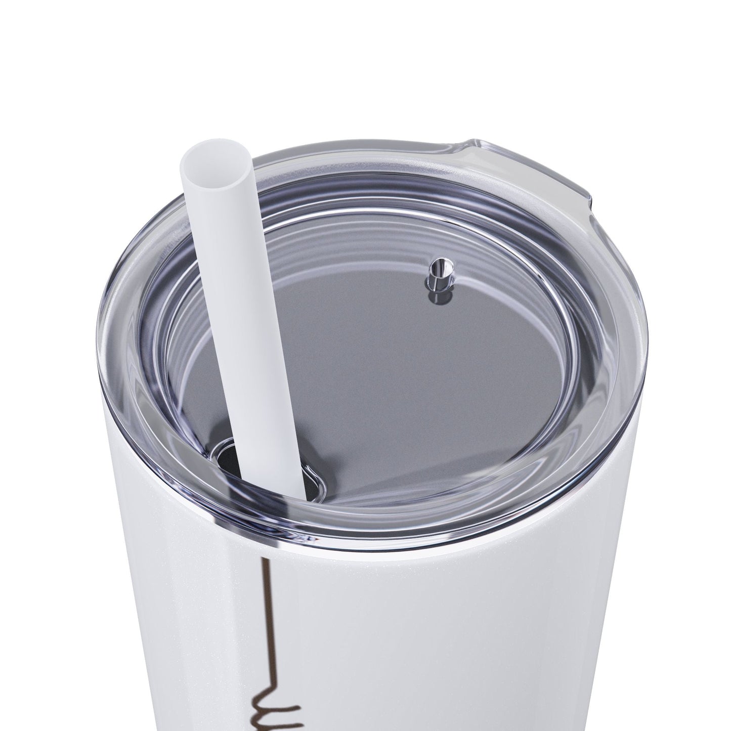 Boho Hippie Mugs for Free Spirits Skinny Tumbler with Straw, 20oz - Metamorphosis Creations