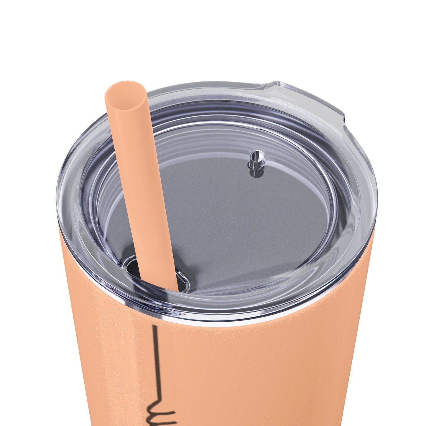 Boho Hippie Mugs for Free Spirits Skinny Tumbler with Straw, 20oz - Metamorphosis Creations