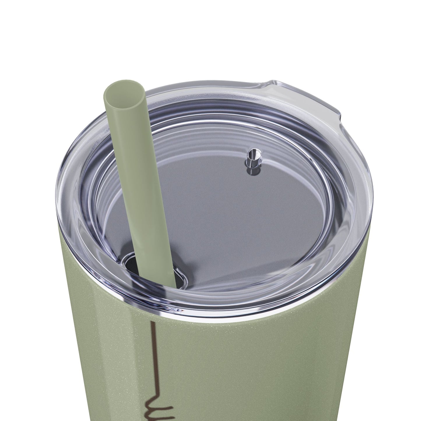 Boho Hippie Mugs for Free Spirits Skinny Tumbler with Straw, 20oz - Metamorphosis Creations