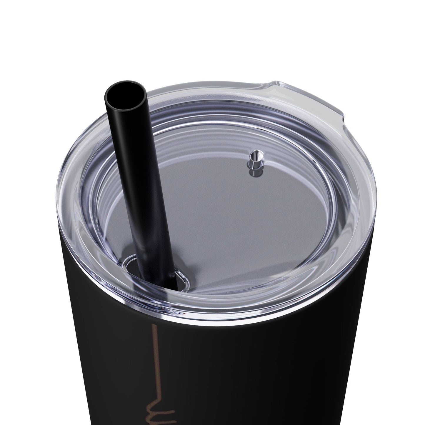 Boho Hippie Mugs for Free Spirits Skinny Tumbler with Straw, 20oz - Metamorphosis Creations