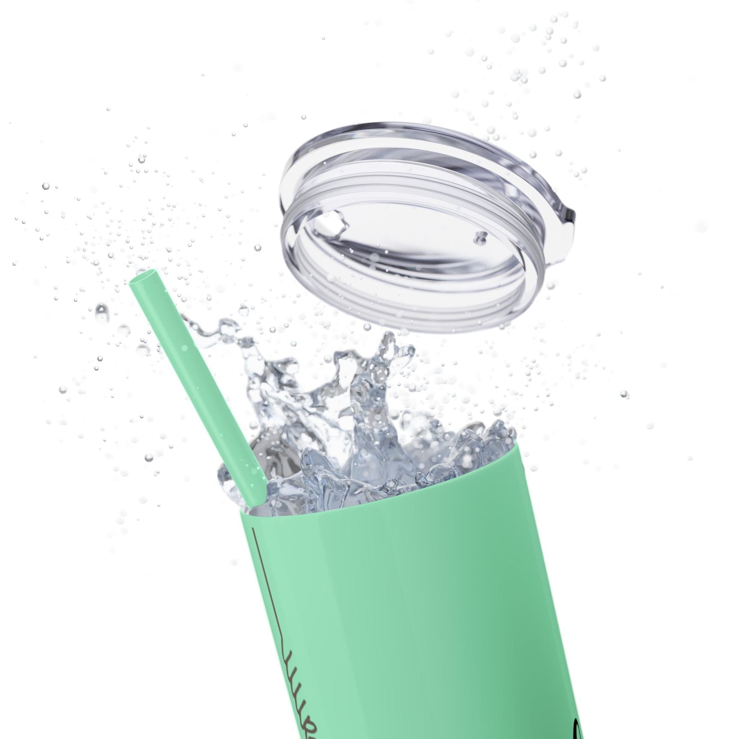 Boho Hippie Mugs for Free Spirits Skinny Tumbler with Straw, 20oz - Metamorphosis Creations