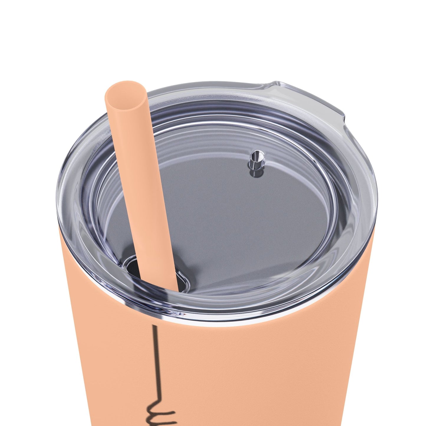 Boho Hippie Mugs for Free Spirits Skinny Tumbler with Straw, 20oz - Metamorphosis Creations