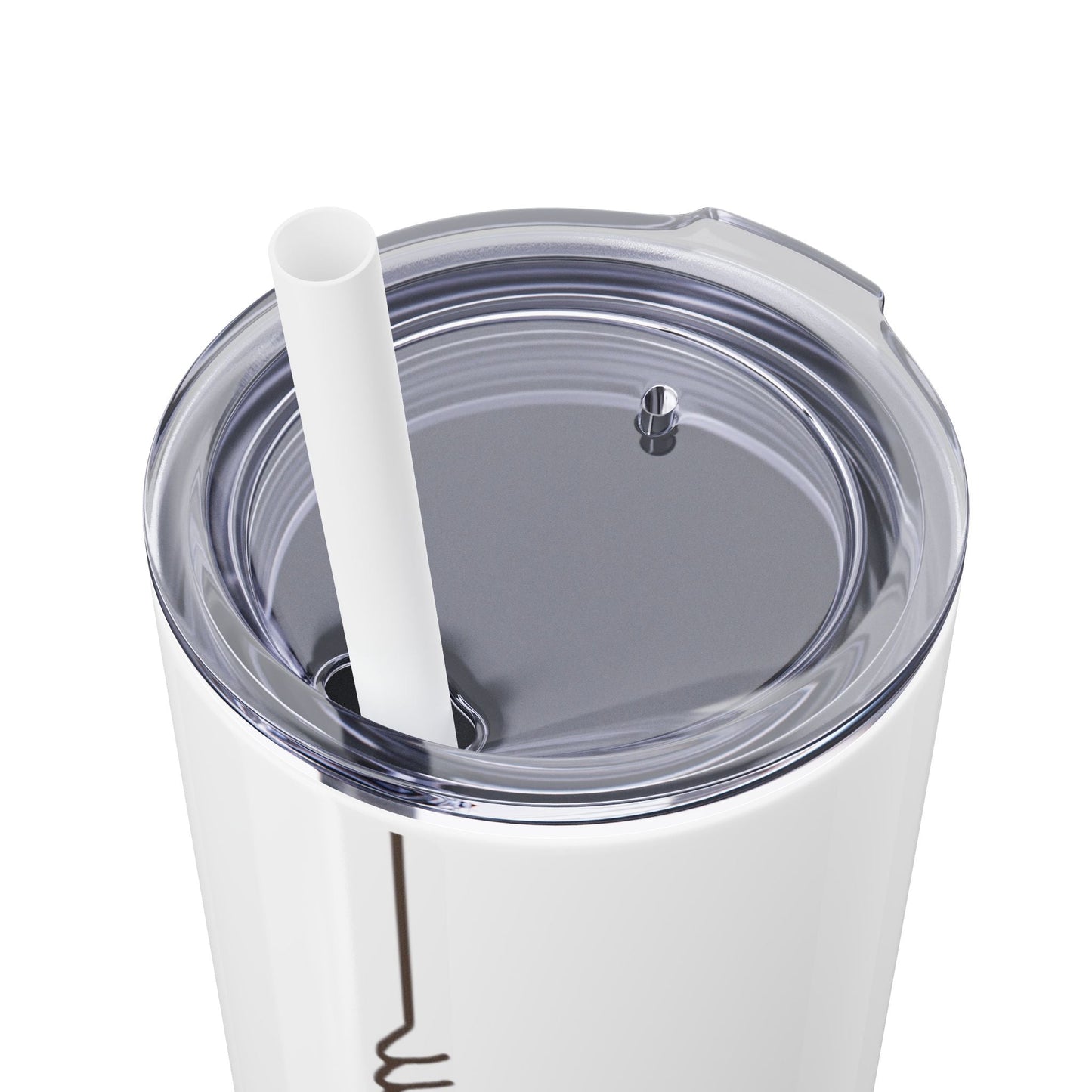 Boho Hippie Mugs for Free Spirits Skinny Tumbler with Straw, 20oz - Metamorphosis Creations