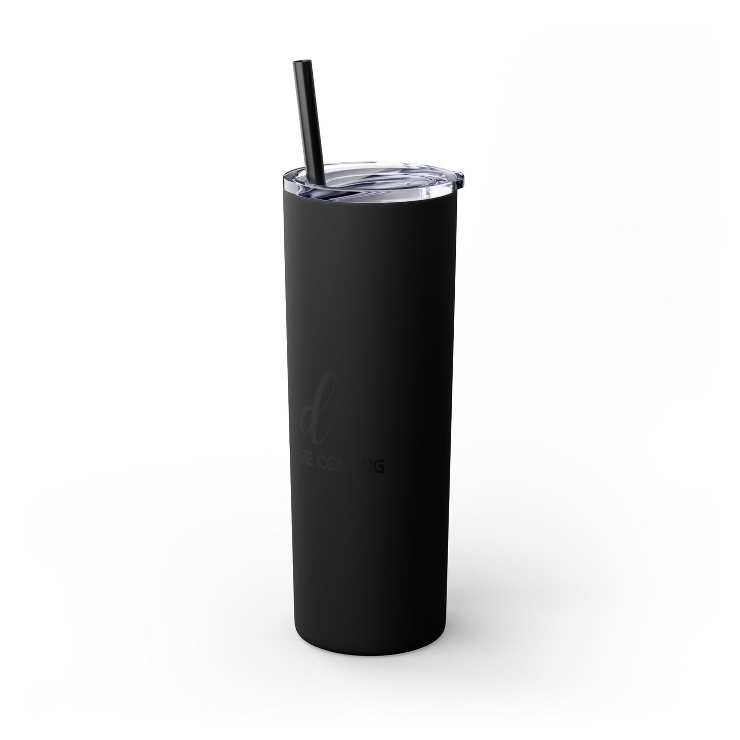 Boho Hippie Mugs for Free Spirits Skinny Tumbler with Straw, 20oz - Metamorphosis Creations