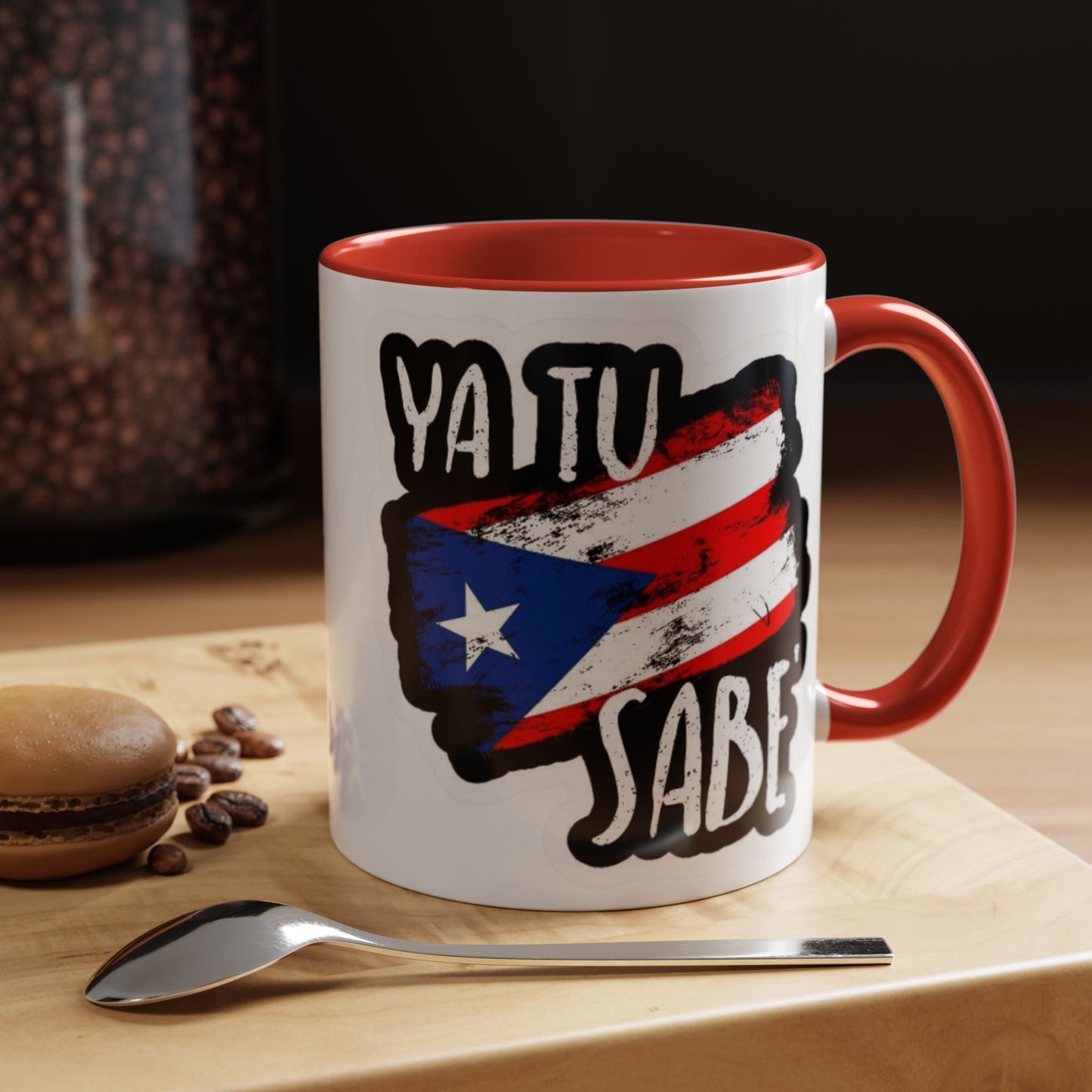 Café con Boricua: Puerto Rico - Themed Mugs & Cups Artistic Boricua Mug Accent Coffee Mug (11, 15oz) - Metamorphosis Creations
