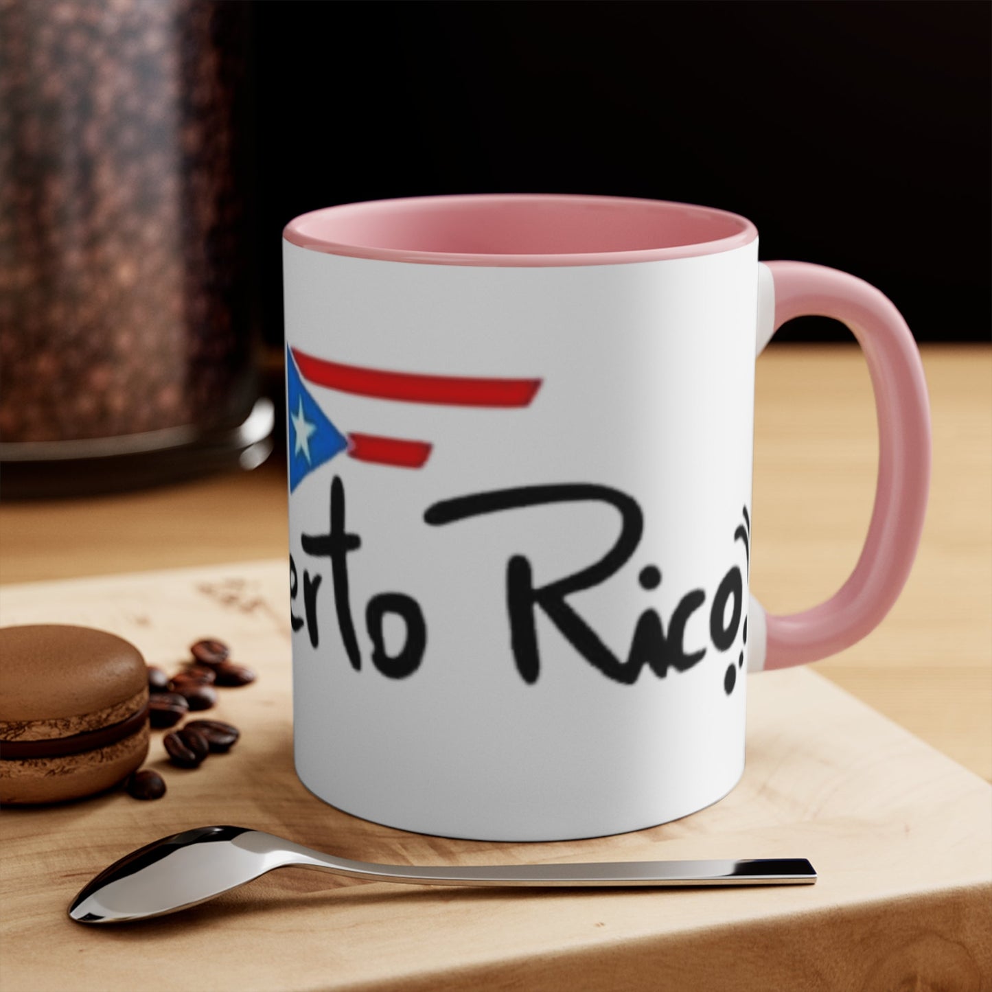 Café con Boricua: Puerto Rico - Themed Mugs & Cups Puerto Rican Flag Mug Accent Mugs - Metamorphosis Creations