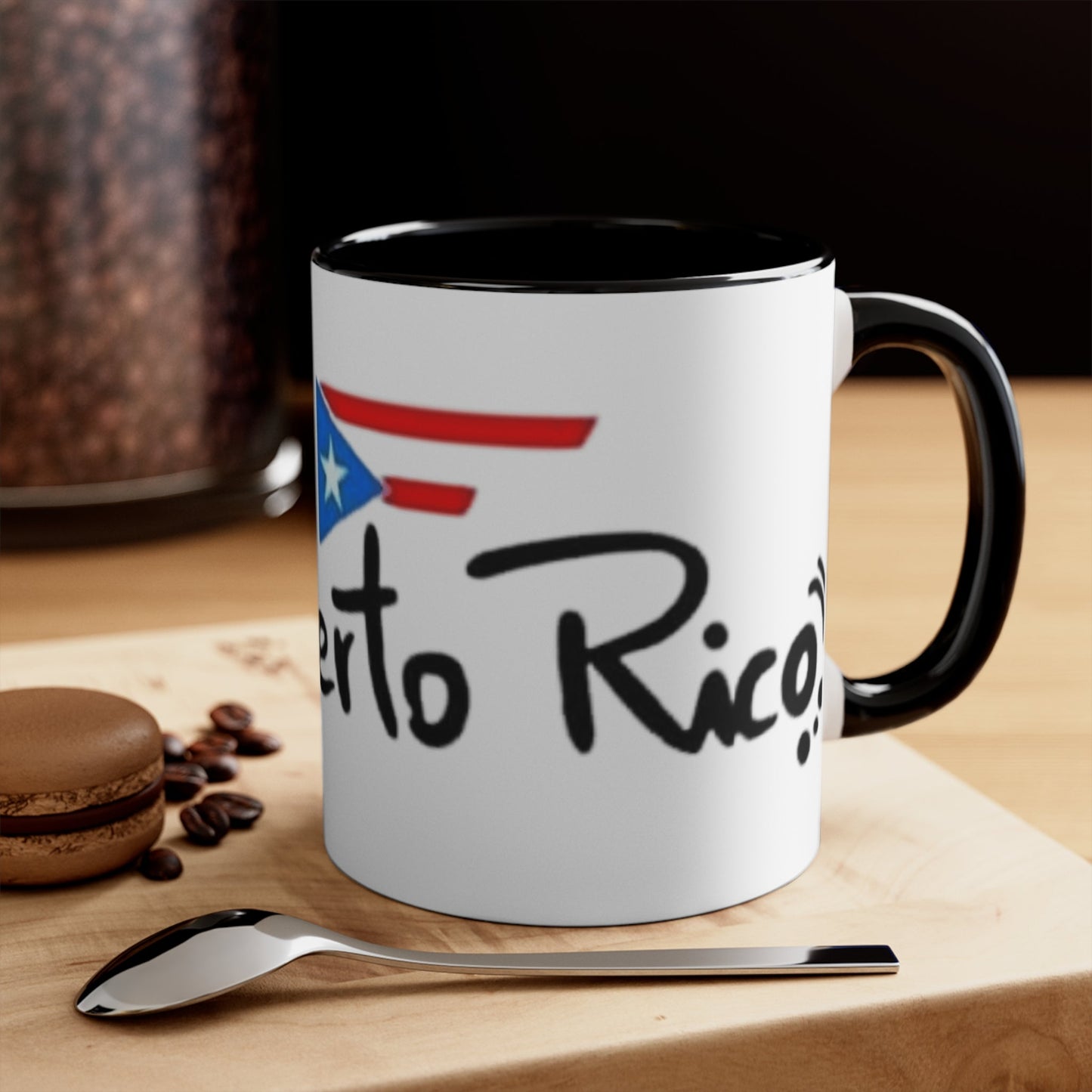 Café con Boricua: Puerto Rico - Themed Mugs & Cups Puerto Rican Flag Mug Accent Mugs - Metamorphosis Creations