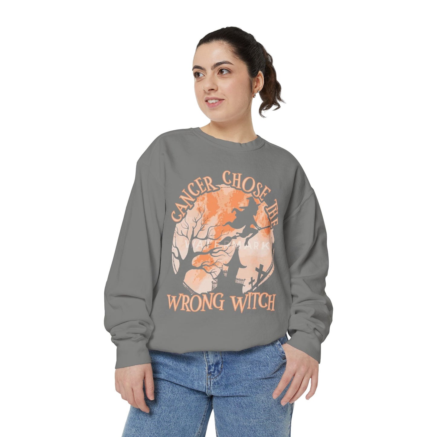 Cancer Chose the Wrong Witch Sweatshirt, Unisex Cozy Crewneck, Gift for Astrology Lovers, Witchy Style Apparel, Spiritual Gift - Metamorphosis Creations