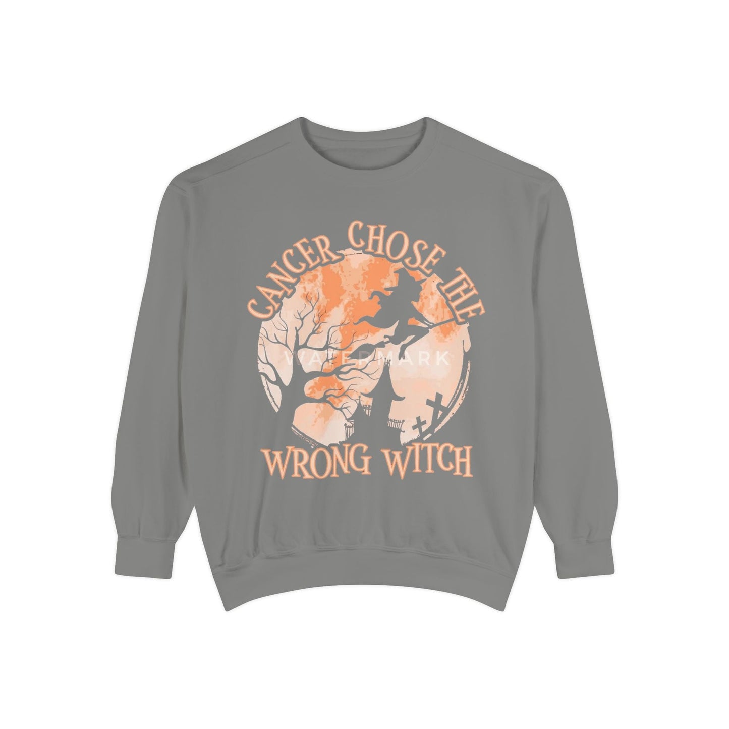 Cancer Chose the Wrong Witch Sweatshirt, Unisex Cozy Crewneck, Gift for Astrology Lovers, Witchy Style Apparel, Spiritual Gift - Metamorphosis Creations