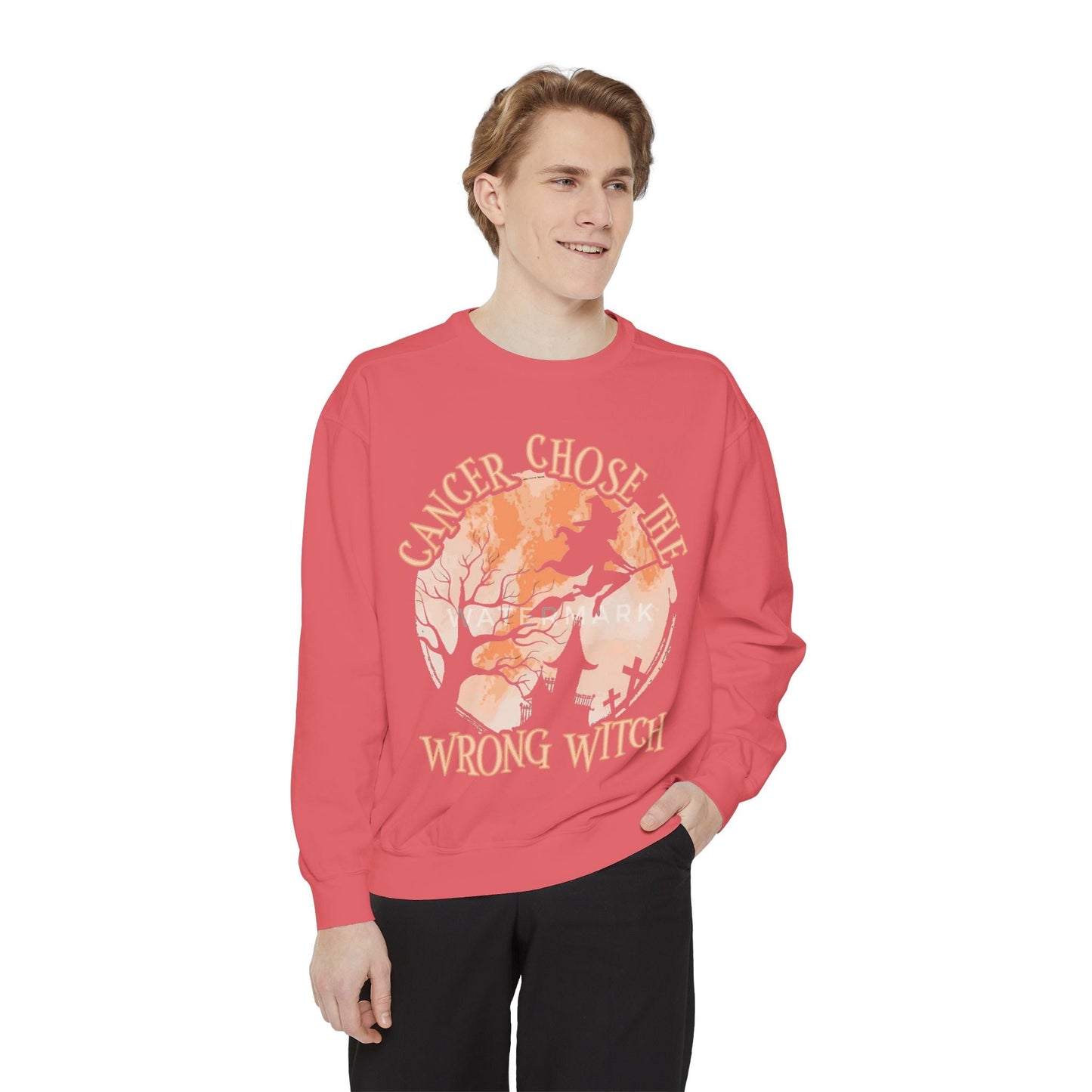 Cancer Chose the Wrong Witch Sweatshirt, Unisex Cozy Crewneck, Gift for Astrology Lovers, Witchy Style Apparel, Spiritual Gift - Metamorphosis Creations