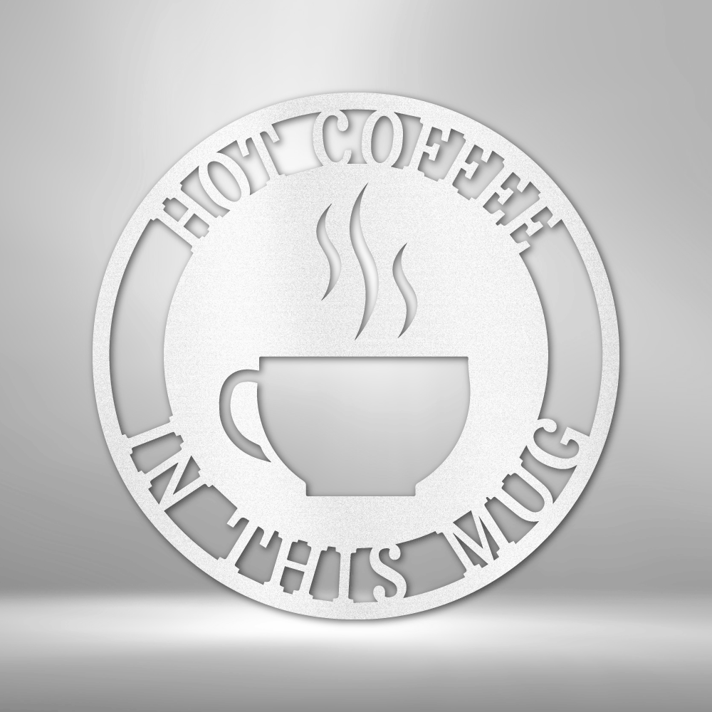 Coffee Haze Monogram - Steel Sign - Metamorphosis Creations