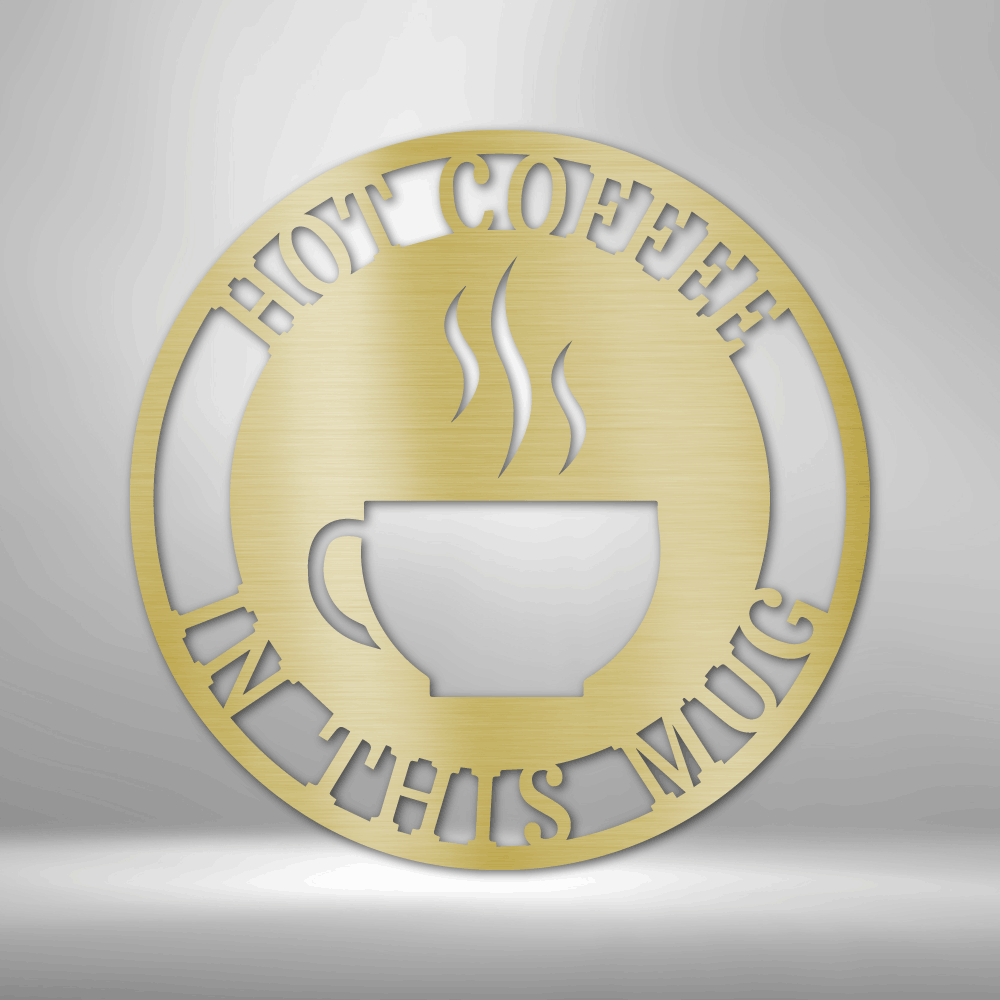 Coffee Haze Monogram - Steel Sign - Metamorphosis Creations