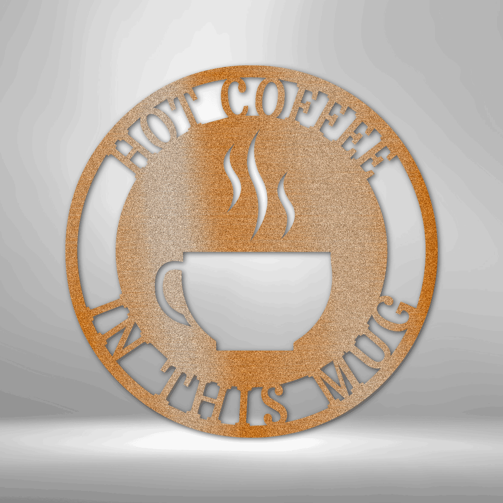 Coffee Haze Monogram - Steel Sign - Metamorphosis Creations