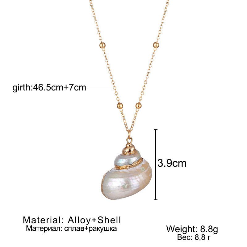 Conch Beads Necklace Natural Shell Phnom Penh Pendant Ornaments - Metamorphosis Creations