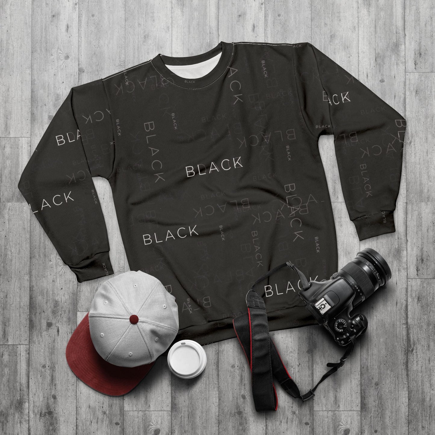 ConfidenceBoost Stylish Unisex Sweatshirt, Cozy Black Sweatshirt for Everyday Wear, Trendy Gift for Him or Her, Casual Fashion, Perfect for Fall & Winter - Metamorphosis Creations