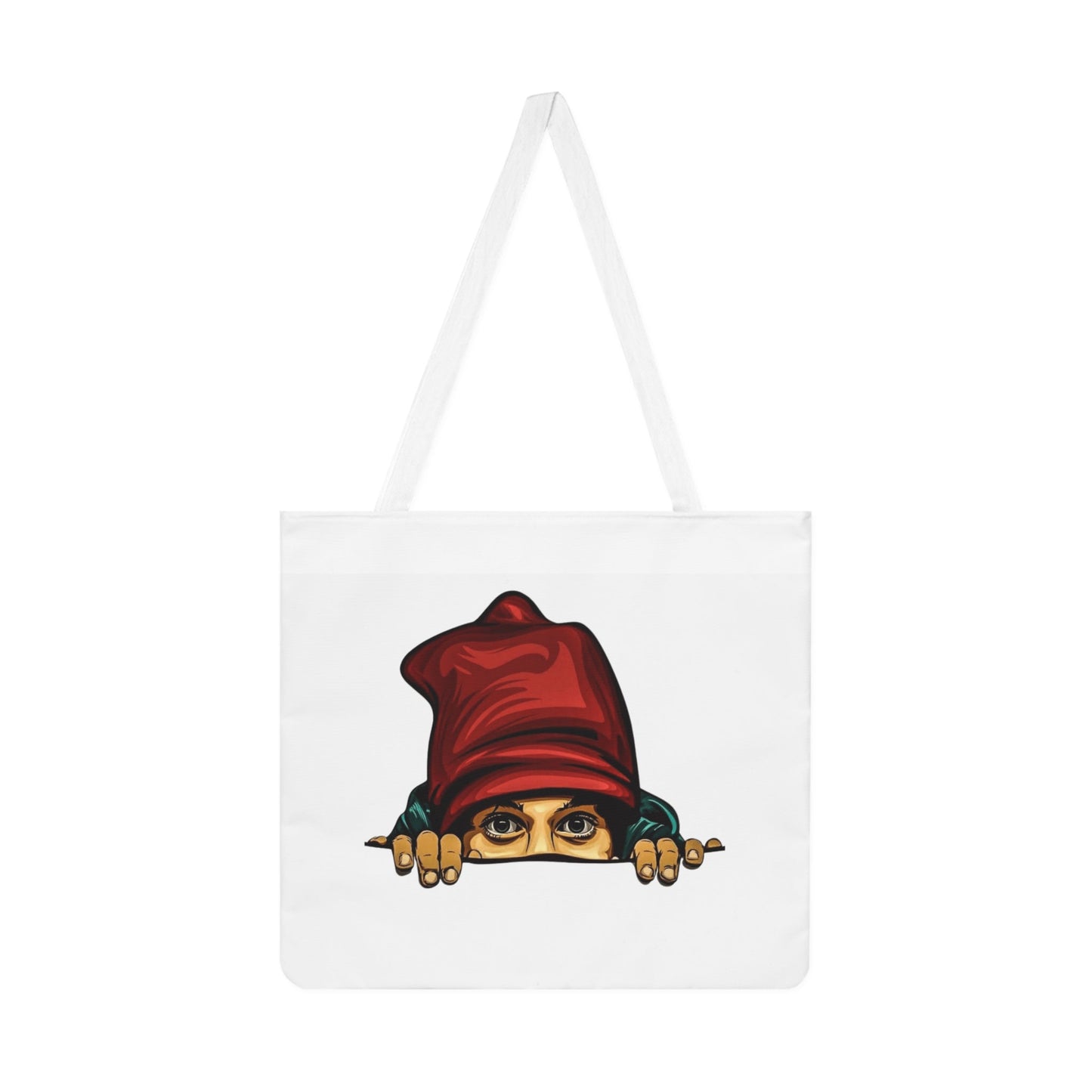 Cool Cartoon Shoulder Tote Bag with Peek - a - Boo Design, Ideal for Everyday Use, Shopping, Beach Trips, Gift Ideas, Eco - Friendly - Metamorphosis Creations