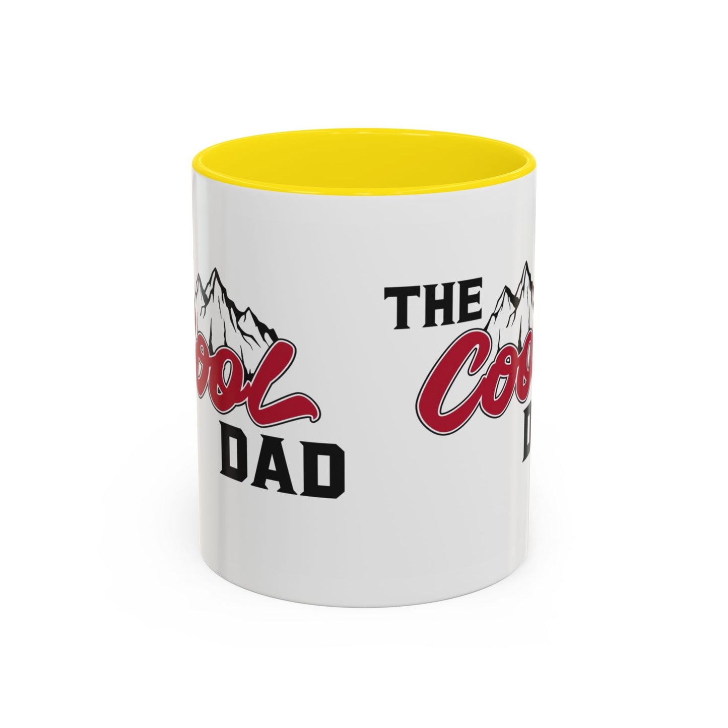 Cool Dad Mountain Accent Coffee Mug – Father’s Day Gift, Birthday Mug, Adventure - Themed Cup (11oz) - Metamorphosis Creations