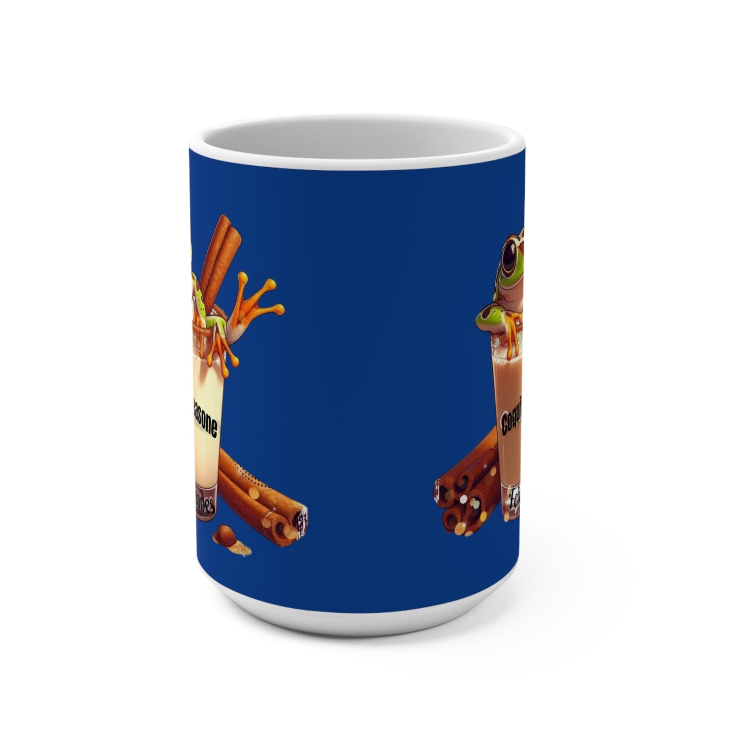 Coquito Season Mug - Fun Holiday Coffee Cup, Cute Frog Design, Ceramic Mug for Christmas, Winter Celebrations, Gift for Friends - Metamorphosis Creations