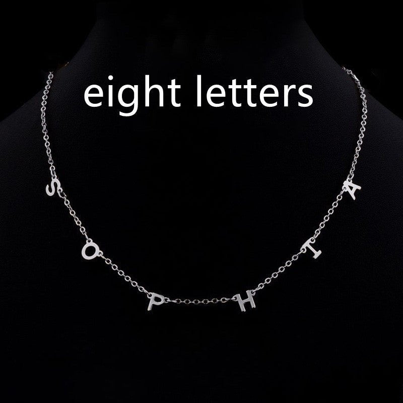 Custom Cute Multi Letter Name Necklace - Metamorphosis Creations