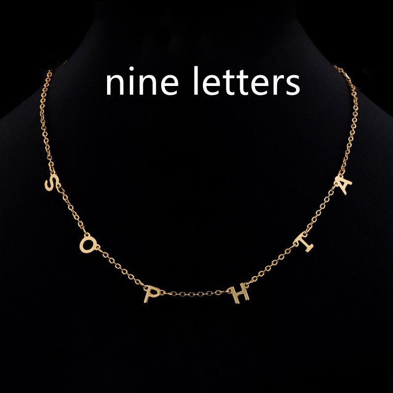 Custom Cute Multi Letter Name Necklace - Metamorphosis Creations