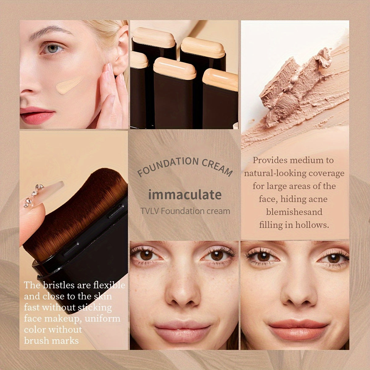 2-in-1 Concealer & Foundation Stick Waterproof, Sweat-Proof, Matte Finish | Long-Lasting Makeup for Daily Wear, Travel, Photography & Stage