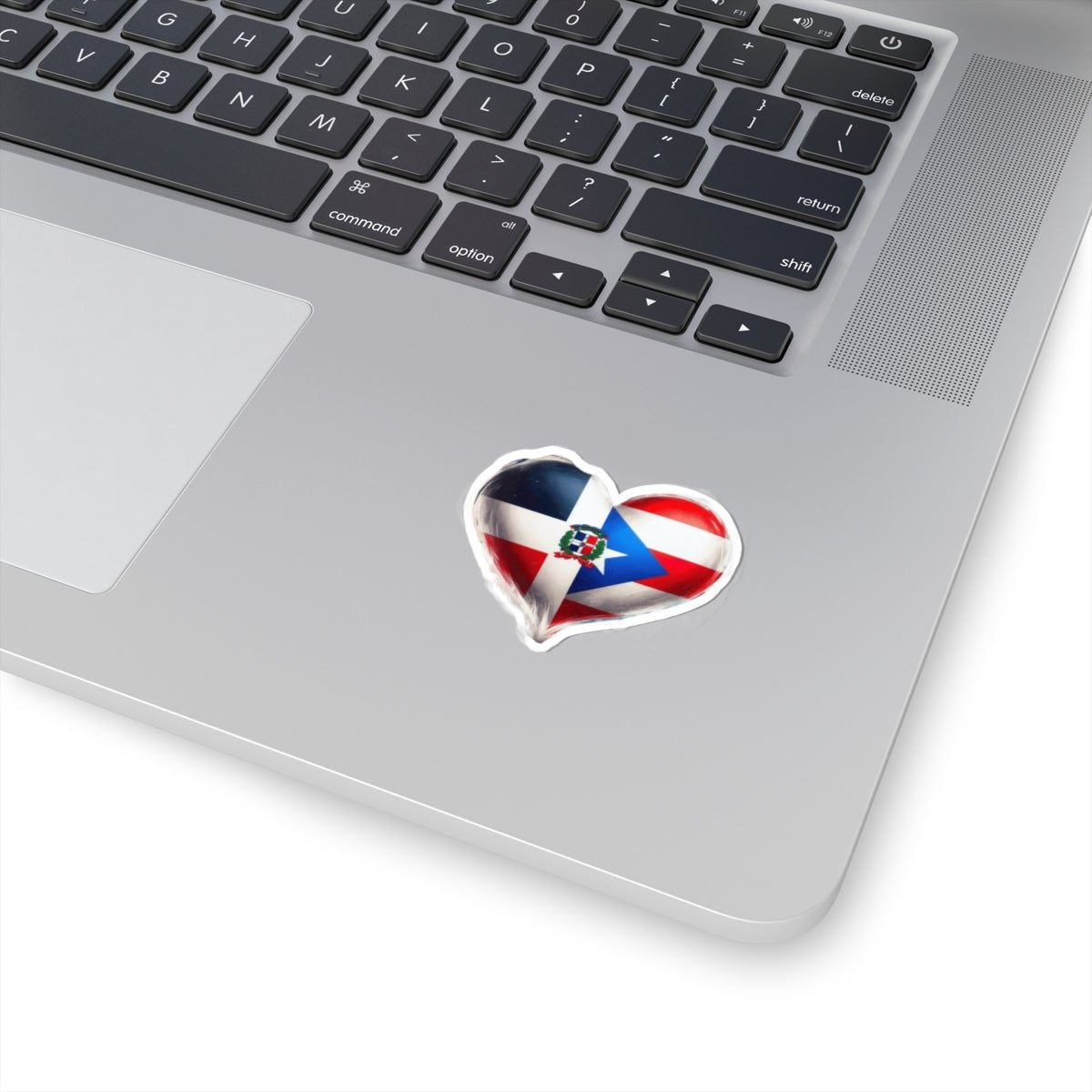 Dominican - Puerto Rican Heart Stickers | Kiss - Cut Stickers for Pride, Gifts, Travel Decor, Express Love | Cute Vinyl Decals - Metamorphosis Creations