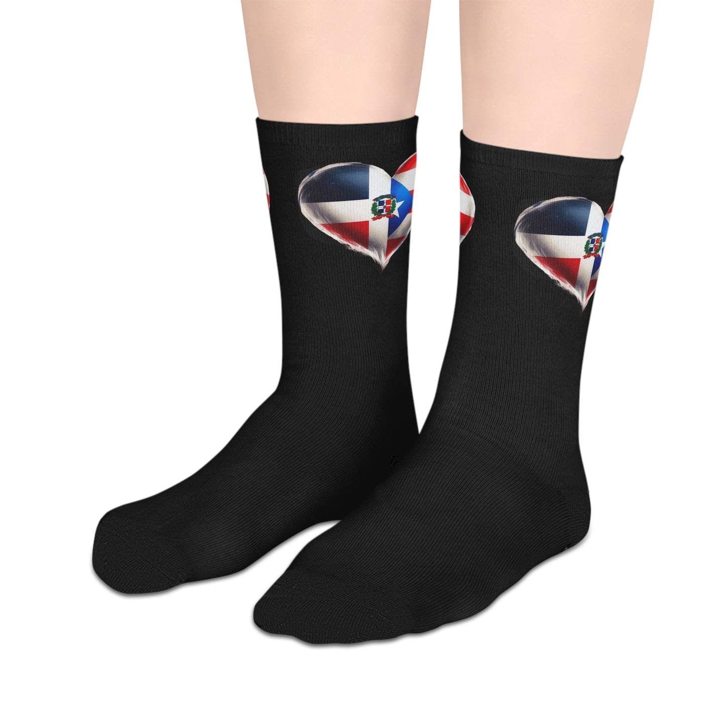 DomiRikan Flag Mid - Length Socks | Comfortable Footwear for Gifting, Daily Wear, Sports & Patriotic Events - Metamorphosis Creations