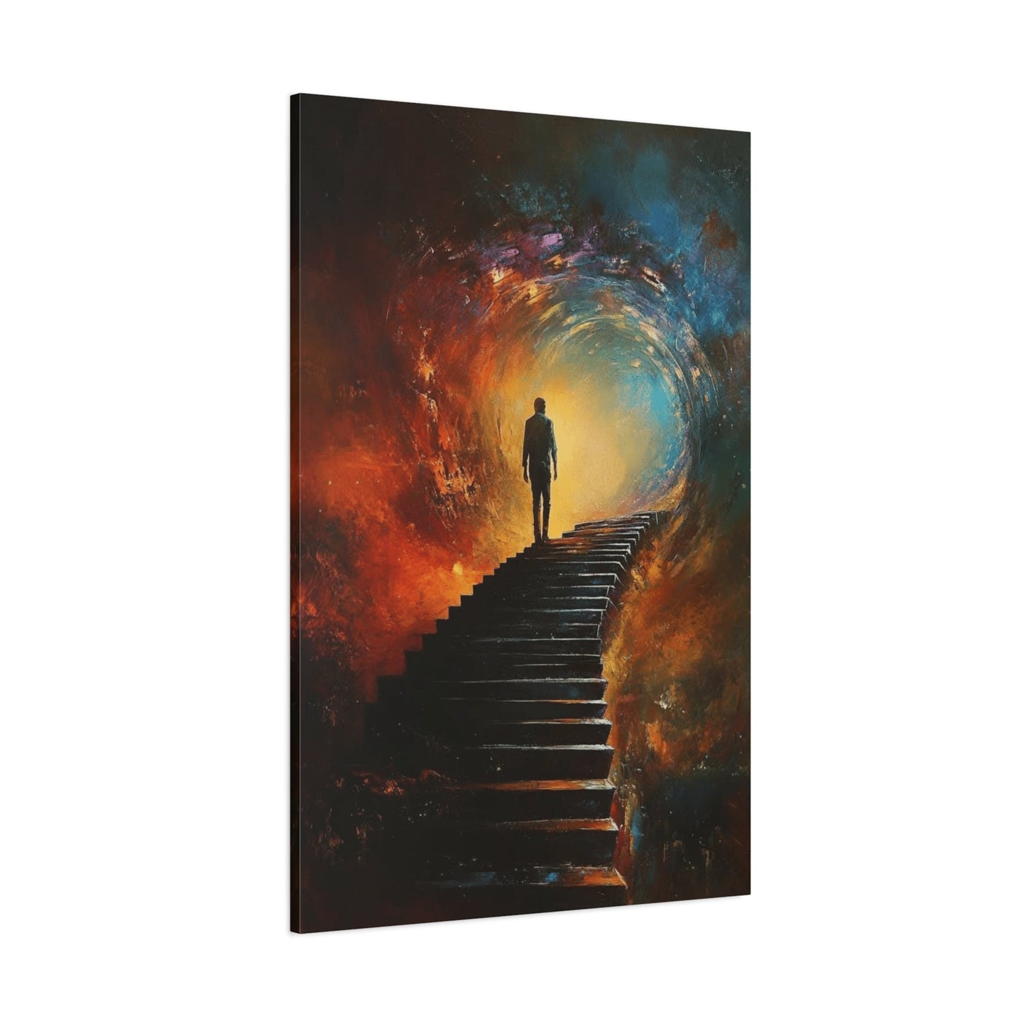 Embrace the Spirit of Nature and Free - Flowing Boho Vibes Spiritual Journey Canvas Art, Inspirational Meditation Decor, Inspirational Quote Wall Art - Metamorphosis Creations