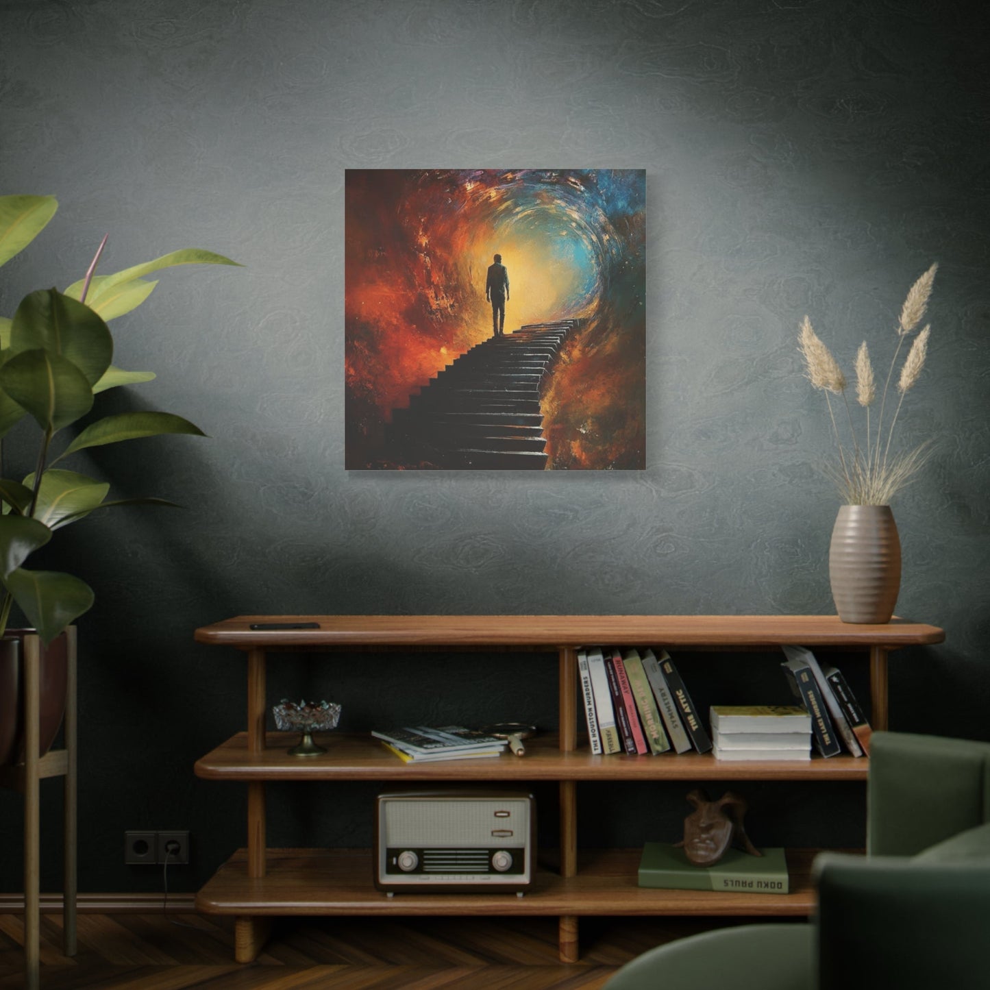 Embrace the Spirit of Nature and Free - Flowing Boho Vibes Spiritual Journey Canvas Art, Inspirational Meditation Decor, Inspirational Quote Wall Art - Metamorphosis Creations