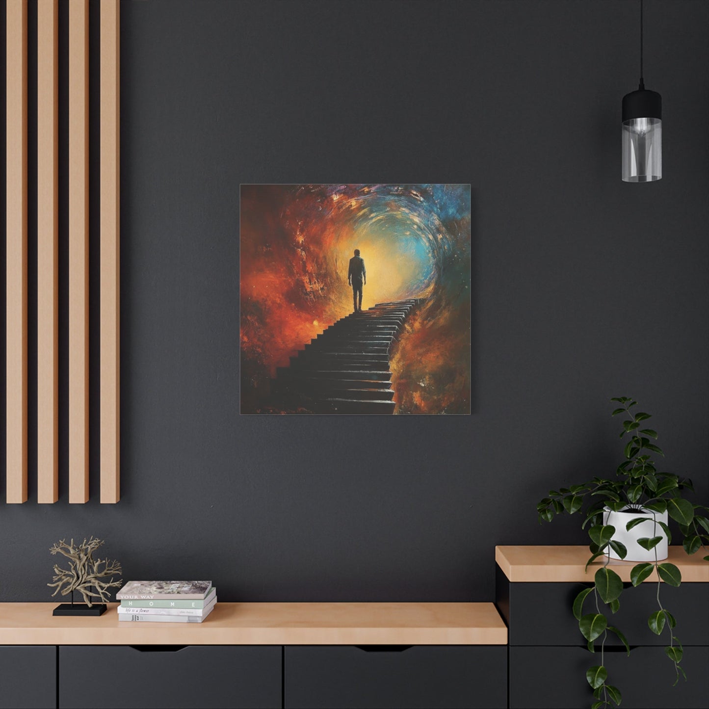 Embrace the Spirit of Nature and Free - Flowing Boho Vibes Spiritual Journey Canvas Art, Inspirational Meditation Decor, Inspirational Quote Wall Art - Metamorphosis Creations