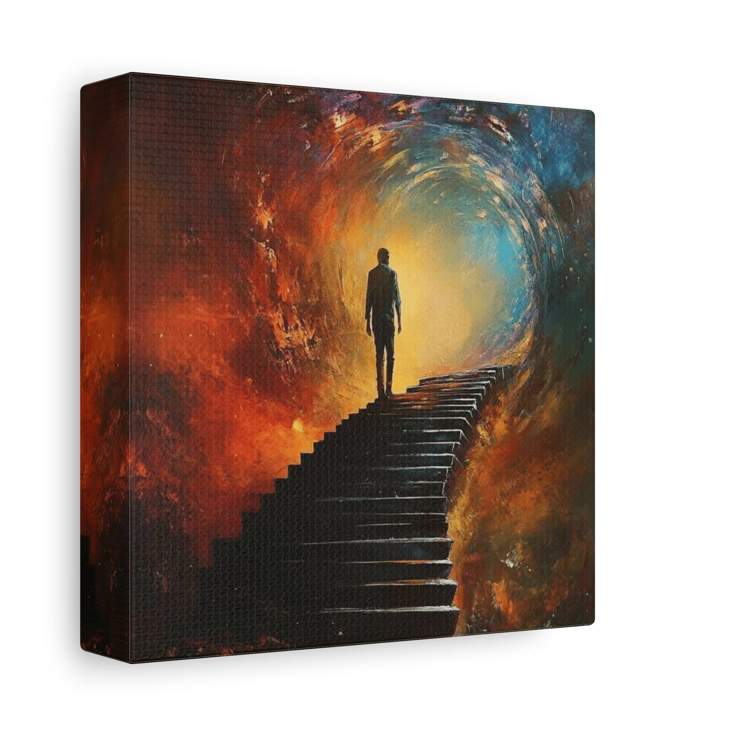 Embrace the Spirit of Nature and Free - Flowing Boho Vibes Spiritual Journey Canvas Art, Inspirational Meditation Decor, Inspirational Quote Wall Art - Metamorphosis Creations