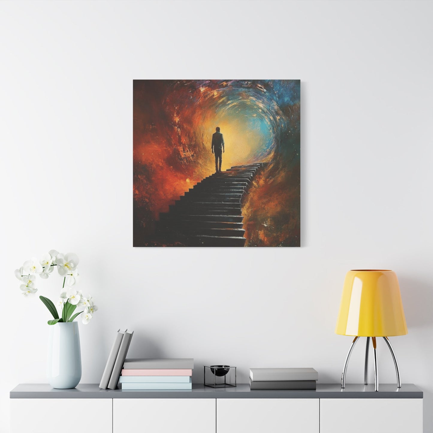 Embrace the Spirit of Nature and Free - Flowing Boho Vibes Spiritual Journey Canvas Art, Inspirational Meditation Decor, Inspirational Quote Wall Art - Metamorphosis Creations