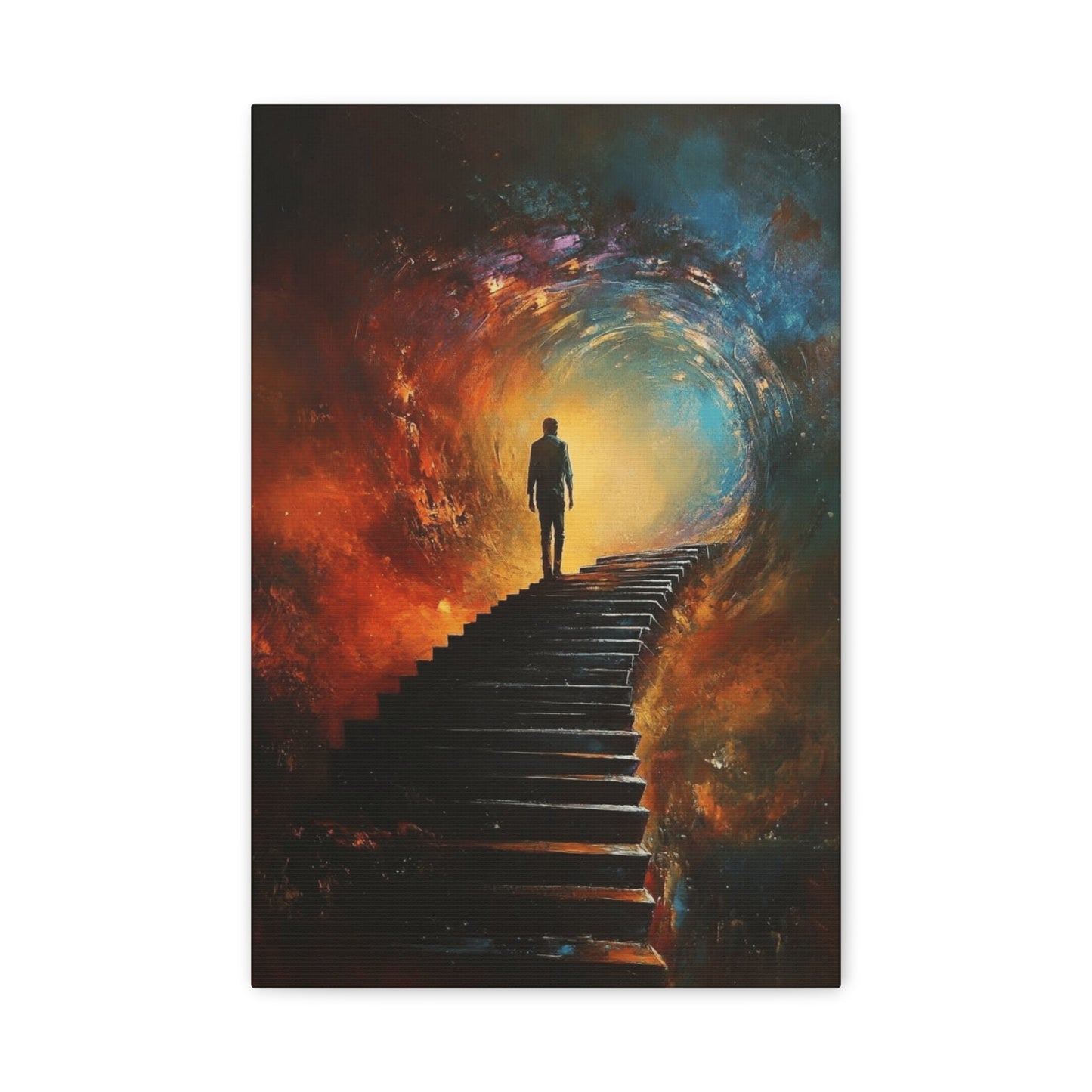 Embrace the Spirit of Nature and Free - Flowing Boho Vibes Spiritual Journey Canvas Art, Inspirational Meditation Decor, Inspirational Quote Wall Art - Metamorphosis Creations