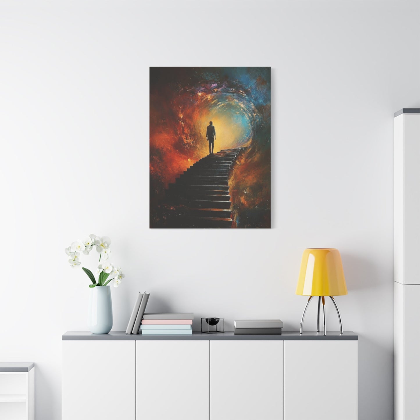 Embrace the Spirit of Nature and Free - Flowing Boho Vibes Spiritual Journey Canvas Art, Inspirational Meditation Decor, Inspirational Quote Wall Art - Metamorphosis Creations