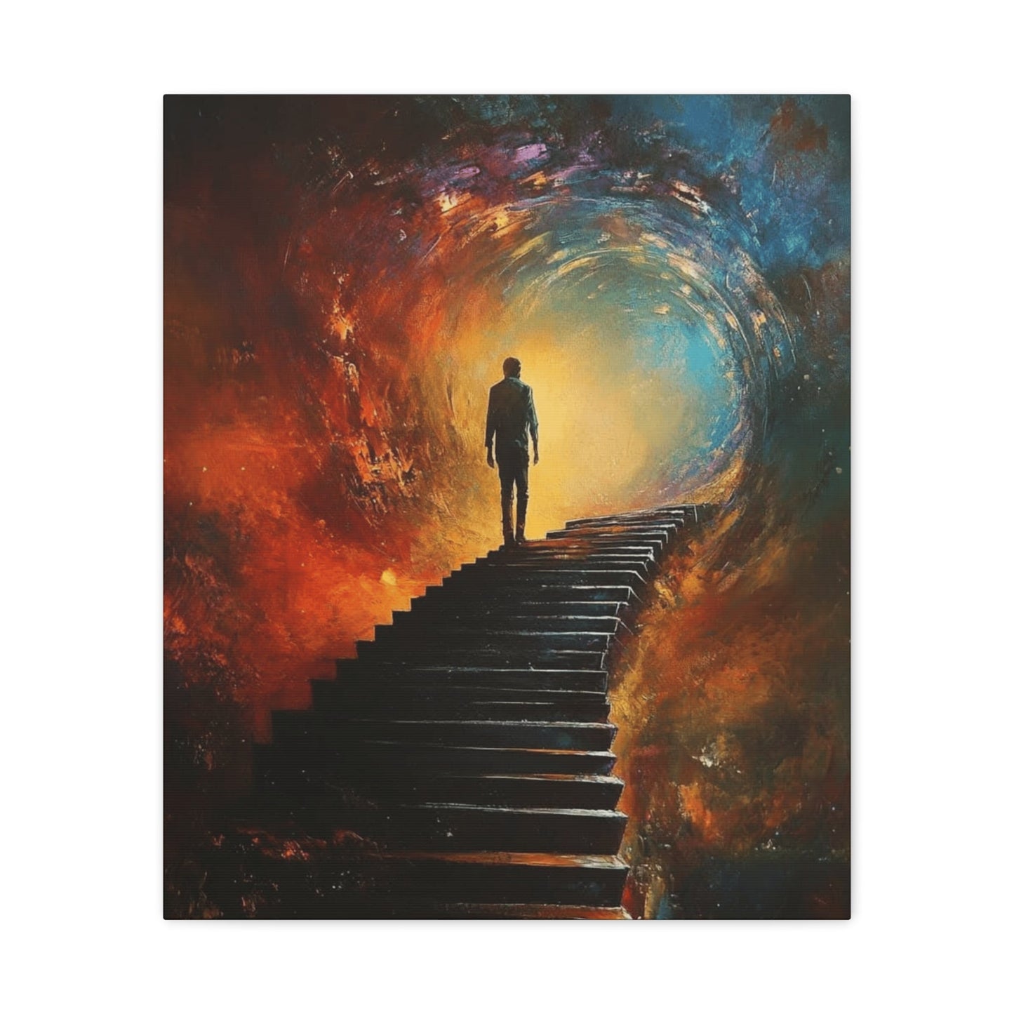 Embrace the Spirit of Nature and Free - Flowing Boho Vibes Spiritual Journey Canvas Art, Inspirational Meditation Decor, Inspirational Quote Wall Art - Metamorphosis Creations