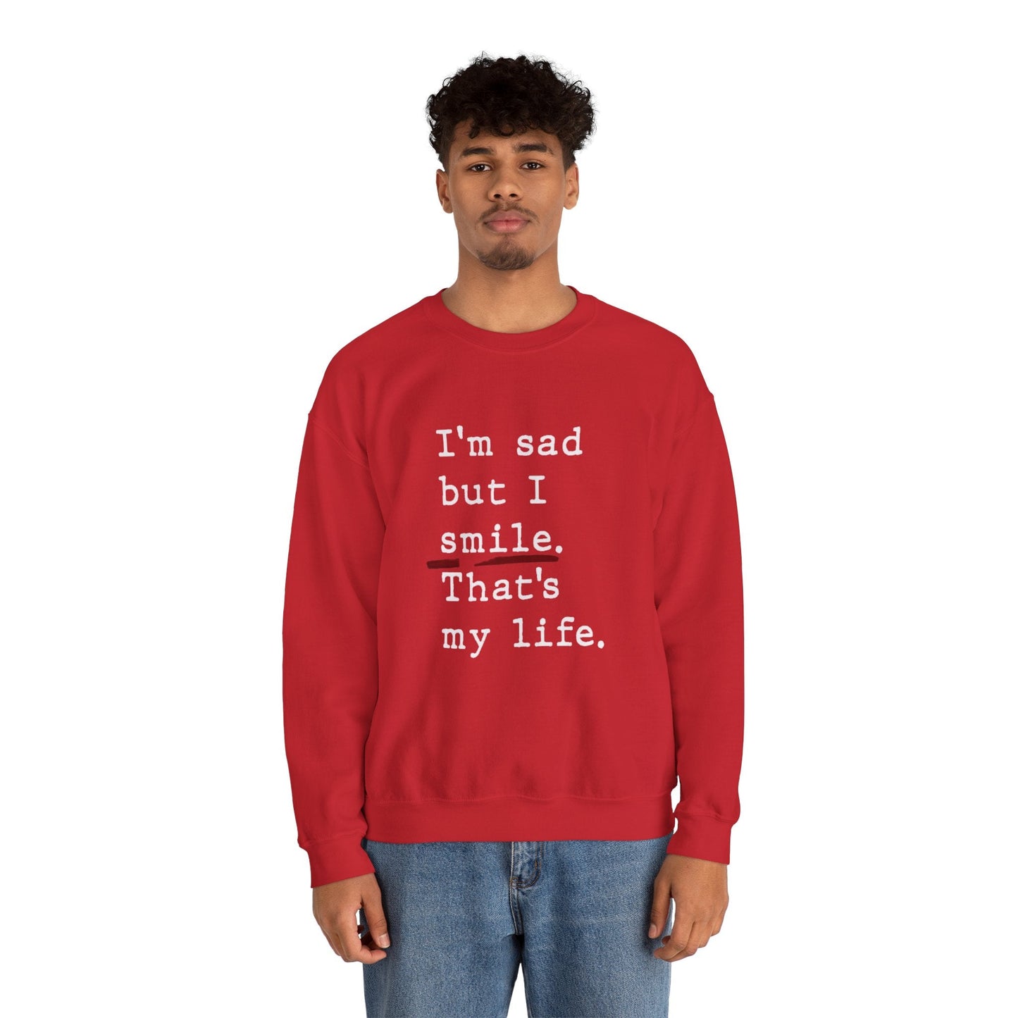 Emotional Statement Crewneck Sweatshirt - Unisex Casual Wear, Gift for Friends, Humor Apparel, Self - Care Reminder, Everyday Comfort - Metamorphosis Creations