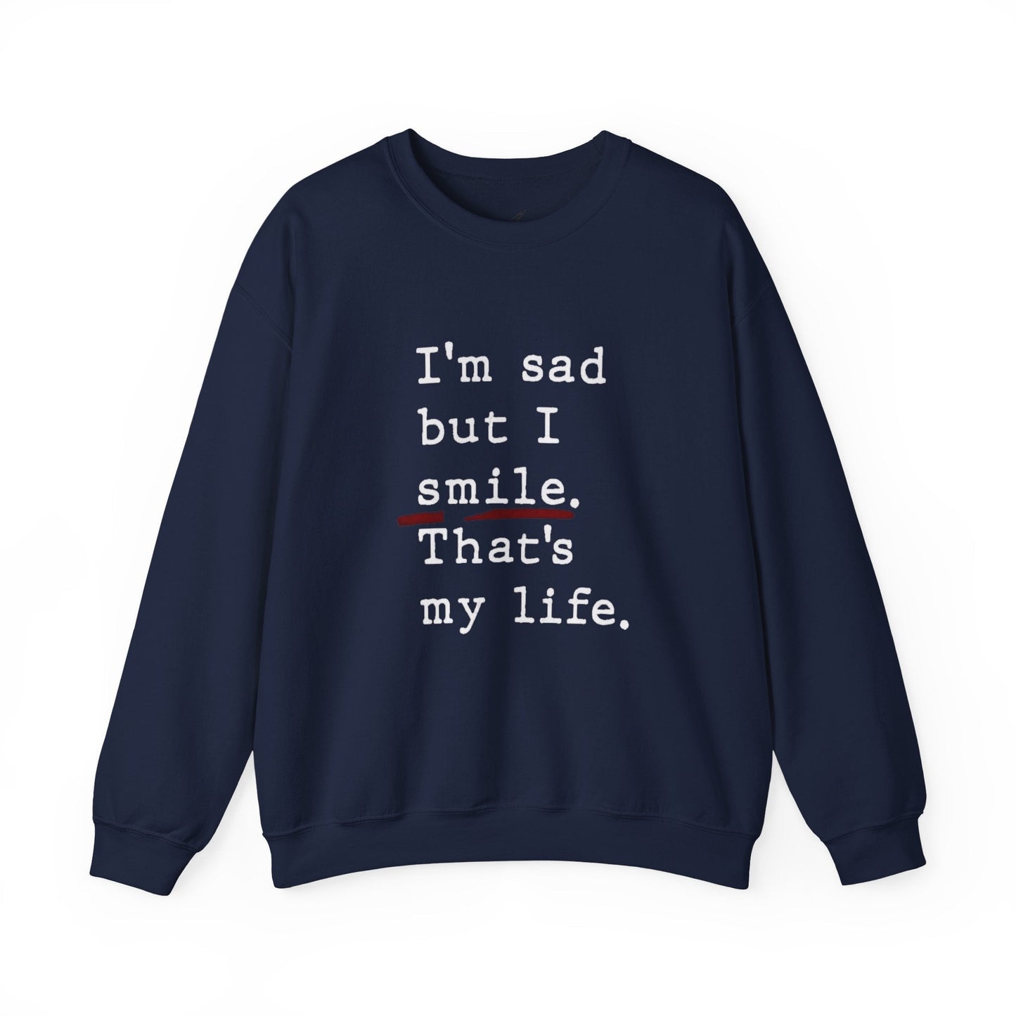 Emotional Statement Crewneck Sweatshirt - Unisex Casual Wear, Gift for Friends, Humor Apparel, Self - Care Reminder, Everyday Comfort - Metamorphosis Creations