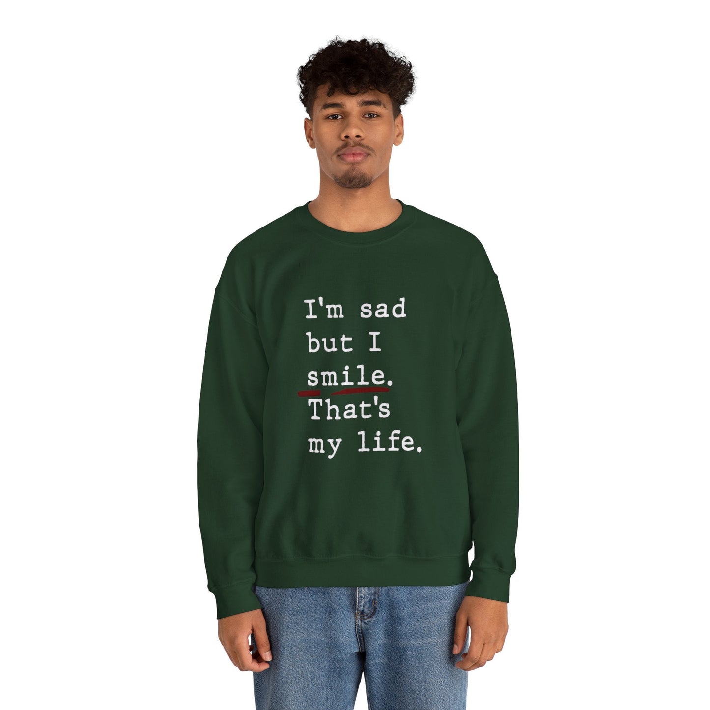 Emotional Statement Crewneck Sweatshirt - Unisex Casual Wear, Gift for Friends, Humor Apparel, Self - Care Reminder, Everyday Comfort - Metamorphosis Creations