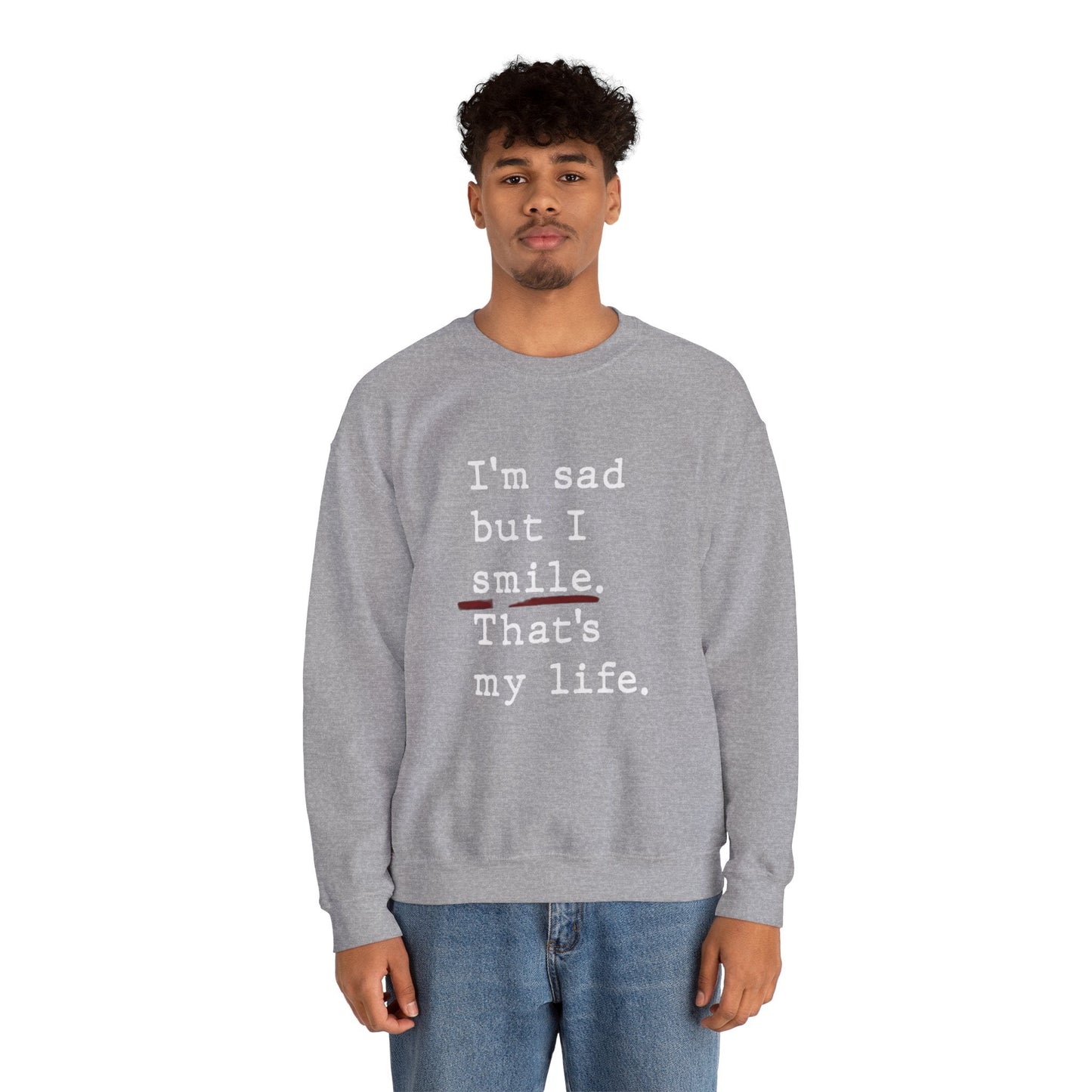 Emotional Statement Crewneck Sweatshirt - Unisex Casual Wear, Gift for Friends, Humor Apparel, Self - Care Reminder, Everyday Comfort - Metamorphosis Creations