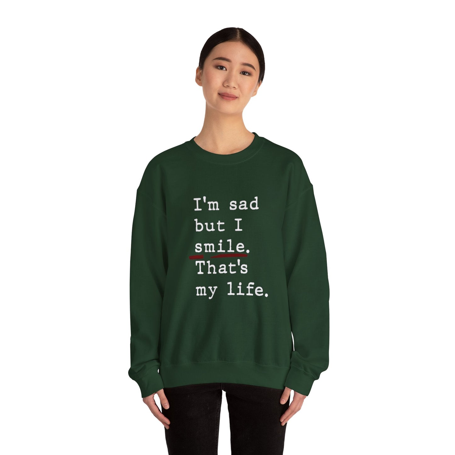Emotional Statement Crewneck Sweatshirt - Unisex Casual Wear, Gift for Friends, Humor Apparel, Self - Care Reminder, Everyday Comfort - Metamorphosis Creations