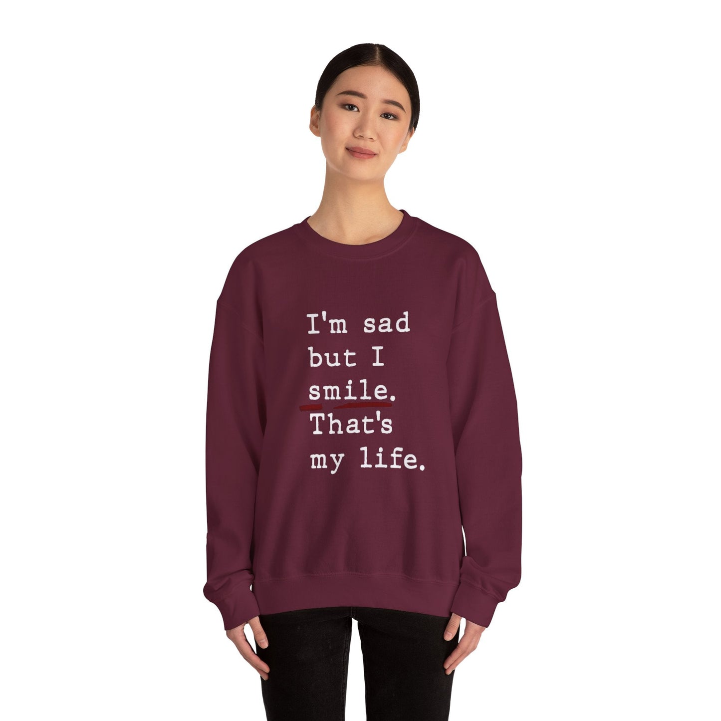 Emotional Statement Crewneck Sweatshirt - Unisex Casual Wear, Gift for Friends, Humor Apparel, Self - Care Reminder, Everyday Comfort - Metamorphosis Creations