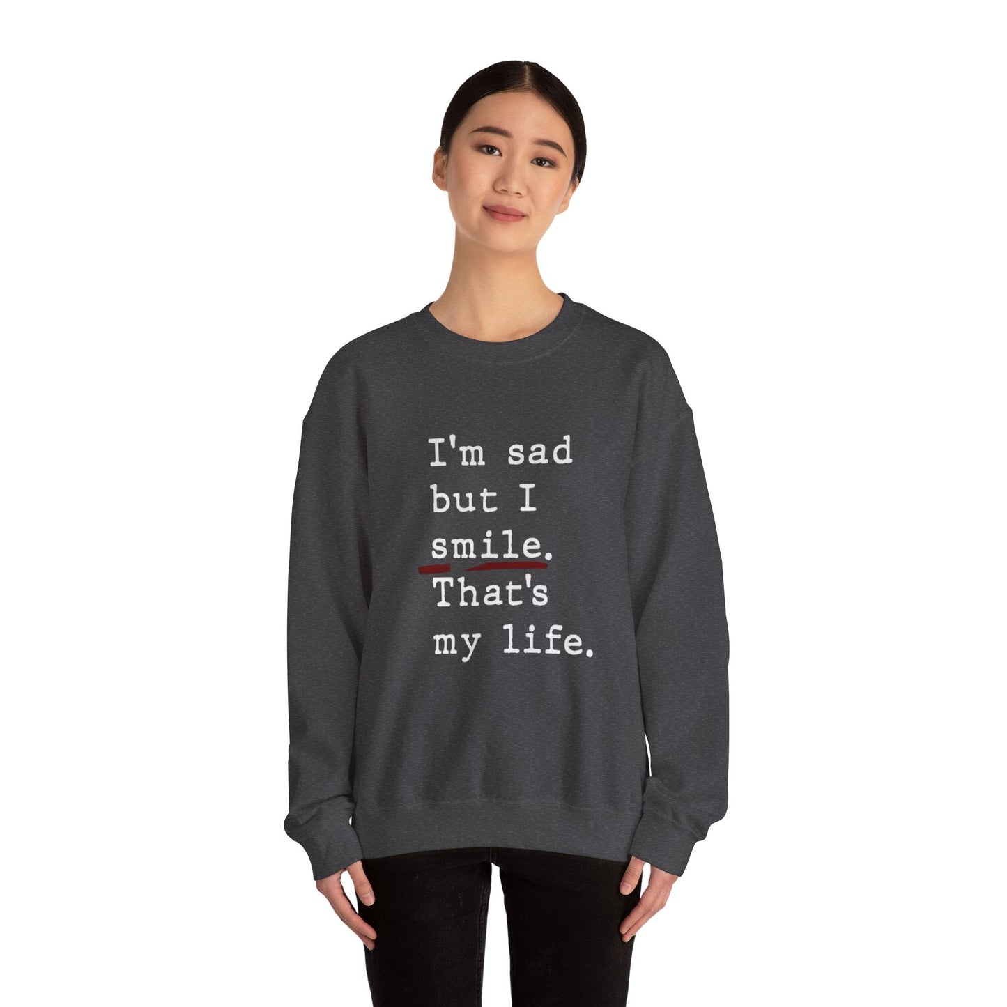 Emotional Statement Crewneck Sweatshirt - Unisex Casual Wear, Gift for Friends, Humor Apparel, Self - Care Reminder, Everyday Comfort - Metamorphosis Creations