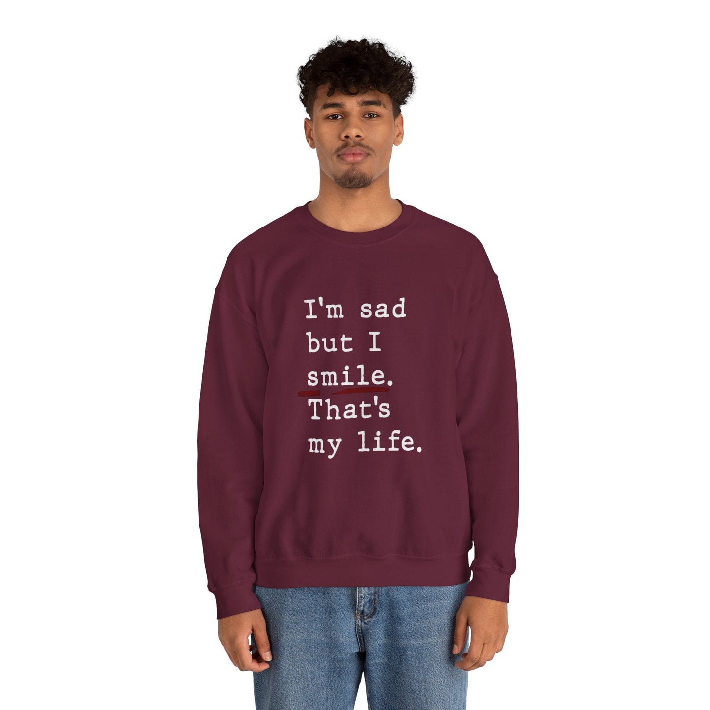 Emotional Statement Crewneck Sweatshirt - Unisex Casual Wear, Gift for Friends, Humor Apparel, Self - Care Reminder, Everyday Comfort - Metamorphosis Creations