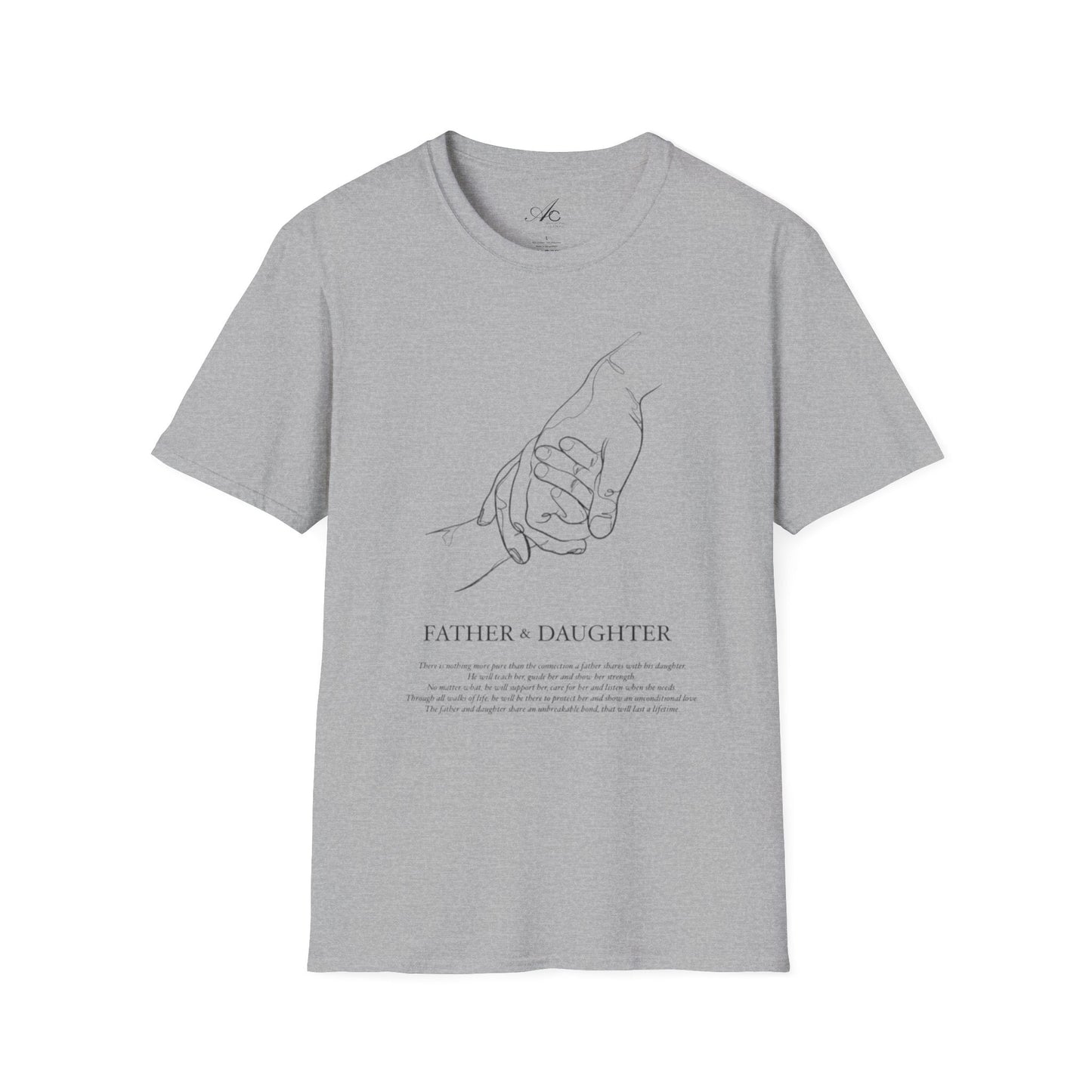 Father & Daughter Connection Unisex Soft style T Shirt Family Gift Parent Child Love Fathers Day Gift Emotional Bond Tee - Metamorphosis Creations