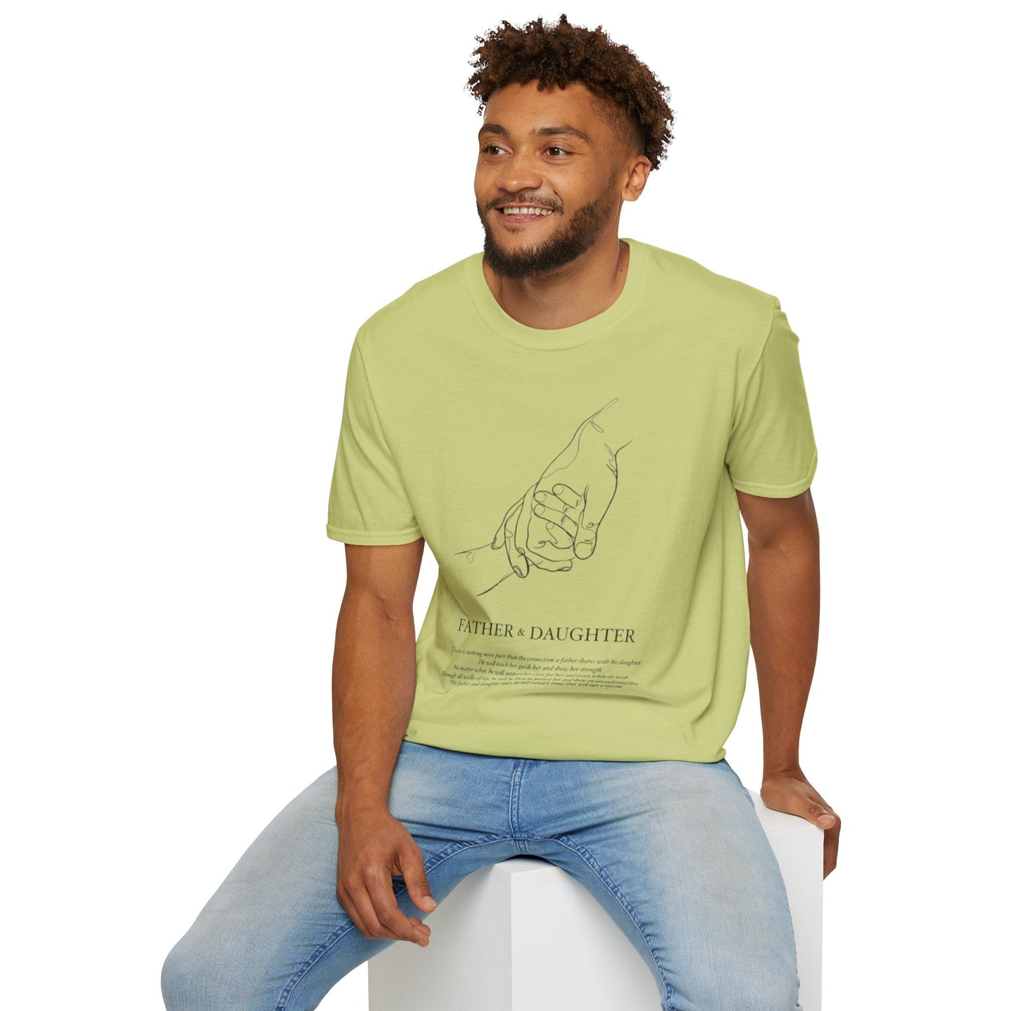 Father & Daughter Connection Unisex Soft style T Shirt Family Gift Parent Child Love Fathers Day Gift Emotional Bond Tee - Metamorphosis Creations