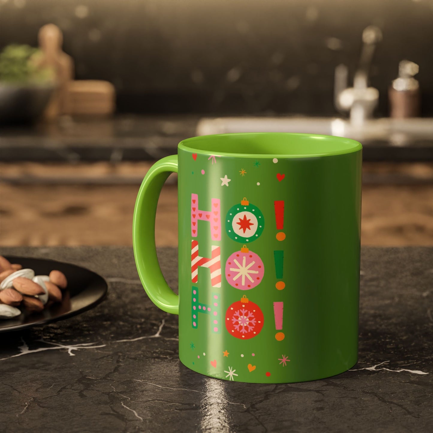 Festive Holiday Mug - Perfect for Christmas, Gift for Coffee Lovers & Cheerful Decor, Ho Ho Ho Design, 11oz & 15oz - Metamorphosis Creations