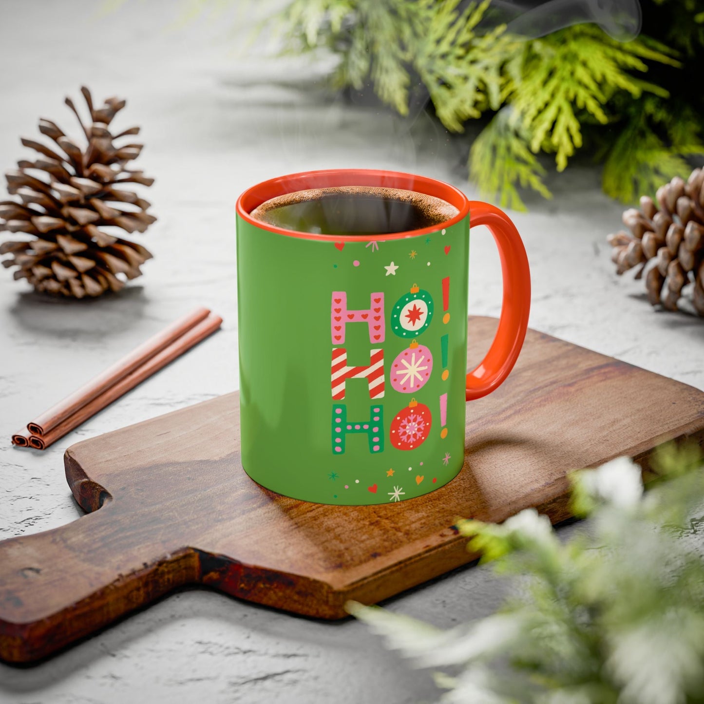 Festive Holiday Mug - Perfect for Christmas, Gift for Coffee Lovers & Cheerful Decor, Ho Ho Ho Design, 11oz & 15oz - Metamorphosis Creations